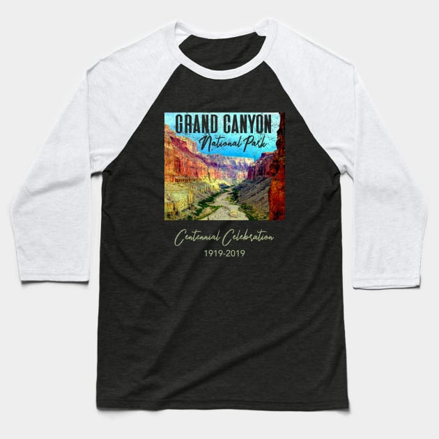Grand Canyon National Park Centennial Arizona AZ Baseball T-Shirt by Pine Hill Goods